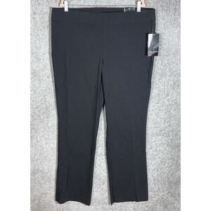 Avenue Super Stretch Bootcut Pull On Dress Pants Womens Size 18 Tall Black New